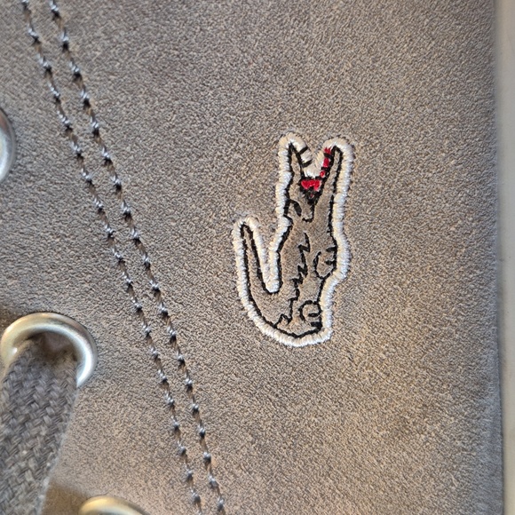 Lacoste Womens Gray Suede Sneakers sz. 7.5 (#1002A) EC. - Picture 16 of 16